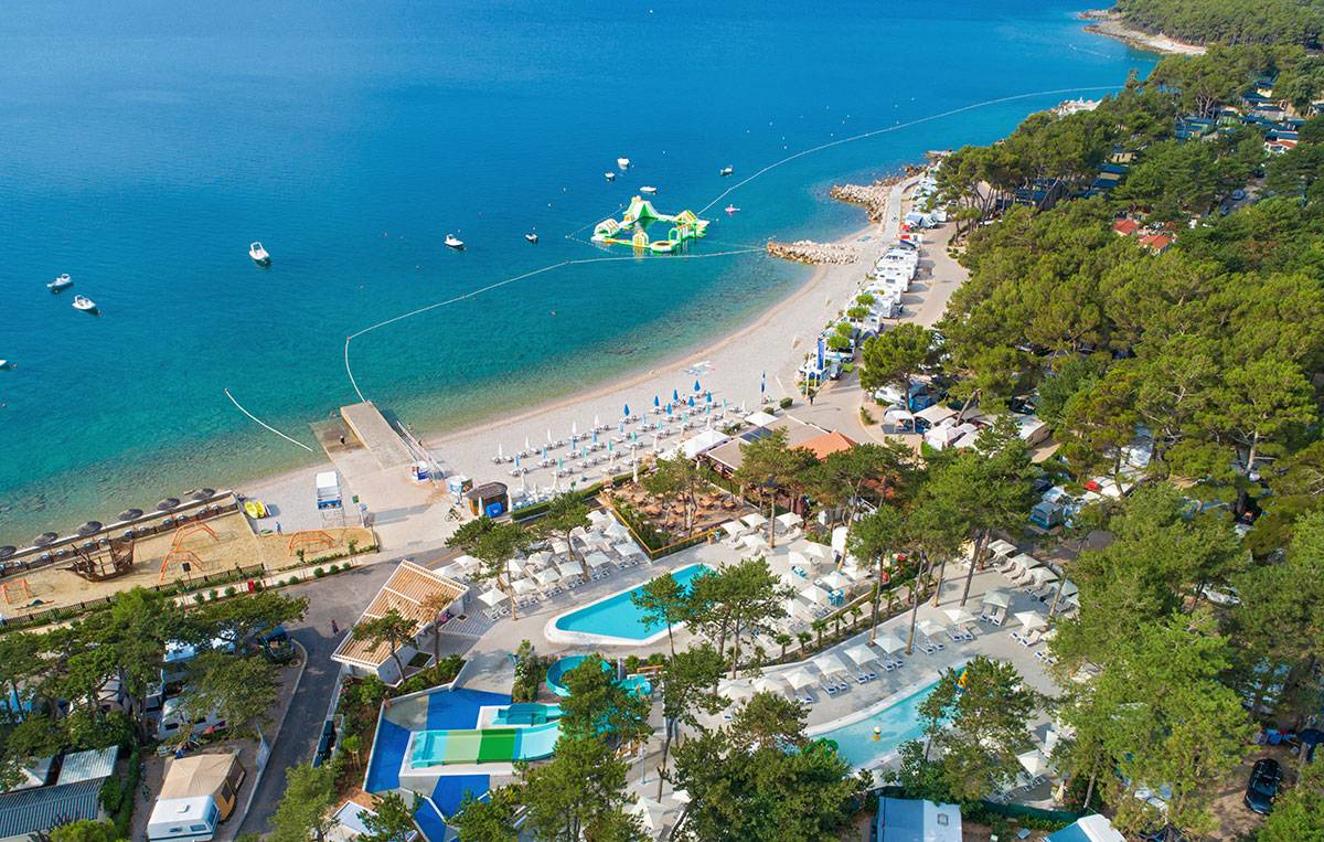Hrvatska, otok Krk, Grad Krk, Ježevac Premium Camping Resort