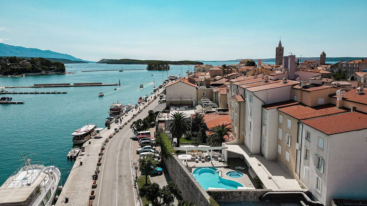 Hrvatska, otok Rab, grad Rab, Hotel International