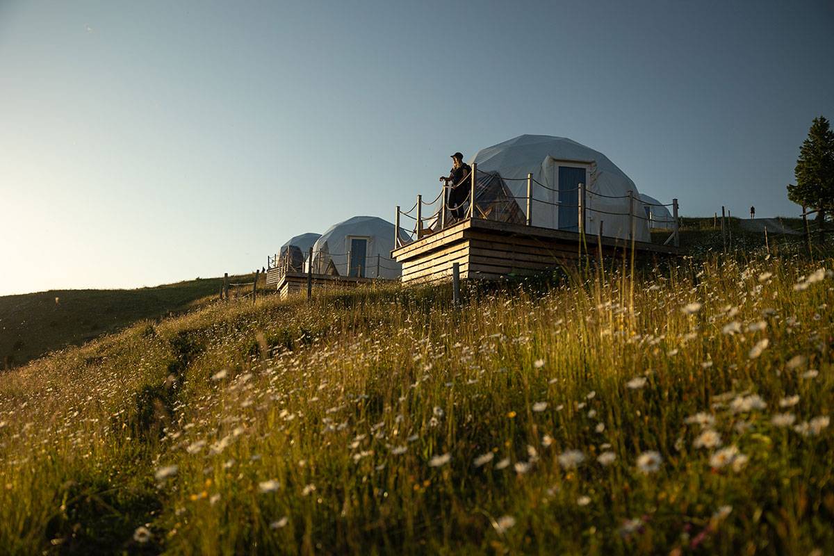 Slovenija, Golte, Glamping Kupola Montis